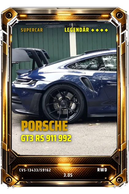 CarVerse-Karte: Porsche 911 GT3 RS